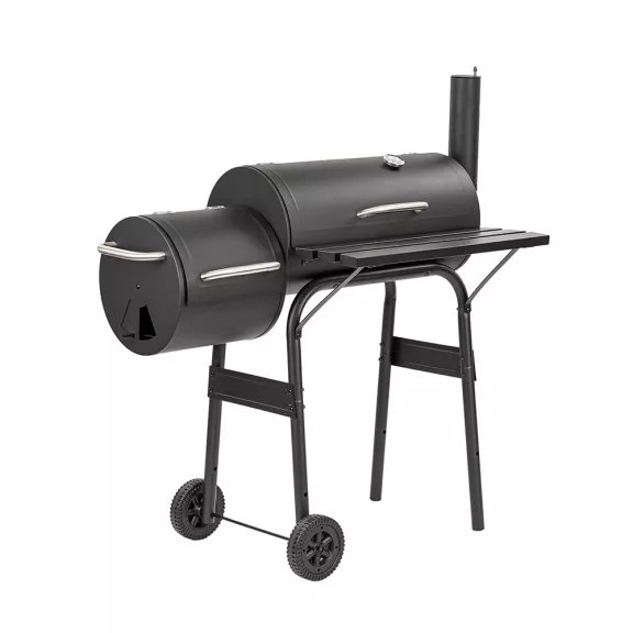 Faszenes kerti grillsütő füstölővel Faszenes kerti grillsütő füstölővel