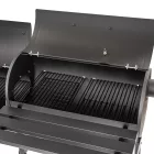 Faszenes kerti grillsütő füstölővel