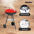 Faszenes kerti gömb grillsütő kerekes