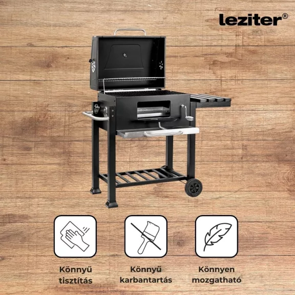 Multifunkciós faszenes kerti grillsütő Multifunkciós faszenes kerti grillsütő
