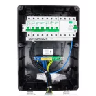 ECO-S/FI szerelt ipari doboz installációval ,1x(5P32), 1x(5P16A), 2x(2P+F), fi-relé+kismegszakító