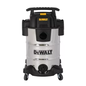   DeWALT DXV30SAPTA száraz-nedves porszívó, rozsdamentes váz, készülékcsatlakozóval, 30 liter, 15 Kpa, 37,8 l/s, 8 tartozék, 1050 W