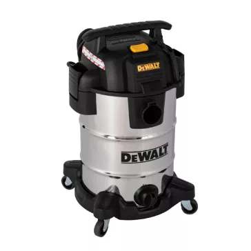   DeWALT DXV30SAPTA száraz-nedves porszívó, rozsdamentes váz, készülékcsatlakozóval, 30 liter, 15 Kpa, 37,8 l/s, 8 tartozék, 1050 W