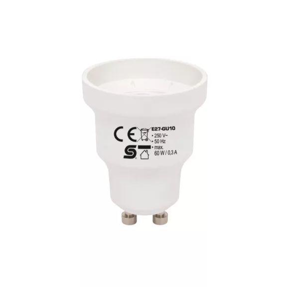 Home E27-GU10 foglalatátalakító adapter, max. 0,3 A Home E27-GU10 foglalatátalakító adapter, max. 0,3 A
