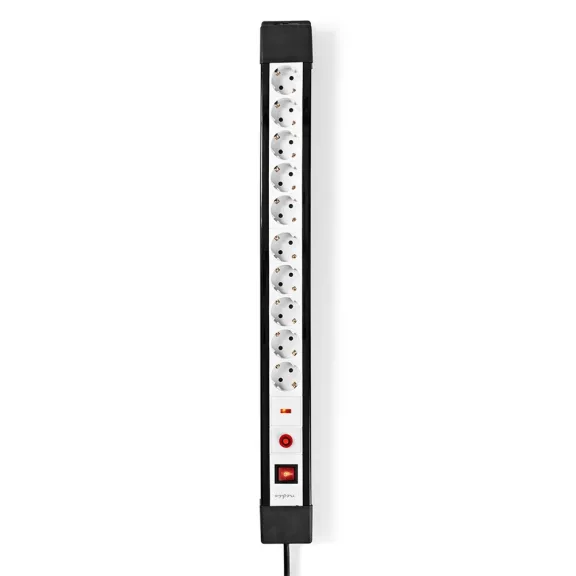 Nedis ESC103SPF1PRO 10 aljzatos elosztó túlfeszűltségvédelemmel, H05VV-F 3G1.5mm2 , 3680 W, 16A, hossz 3 Nedis ESC103SPF1PRO 10 aljzatos elosztó túlfeszűltségvédelemmel, H05VV-F 3G1.5mm2 , 3680 W, 16A, hossz 3