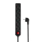 Nedis 6 aljzatos kapcsolós (6-os) elosztó, 1,5 m, 3680 W, 16 A ESOC615F2BK
