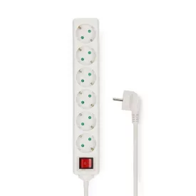   Nedis 6 aljzatos kapcsolós (6-os) elosztó, 3 m, 3680 W, 16 A ESOC630F2WT