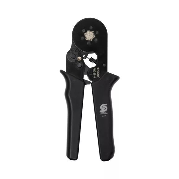 Home EVHF6 önbeálló érvéghüvely préselő fogó, 0.25-6.00mm2, automatikus működésű retesz, professzionális, hatlapú fej, nagy nyomaték Home EVHF6 önbeálló érvéghüvely préselő fogó, 0.25-6.00mm2, automatikus működésű retesz, professzionális, hatlapú fej, nagy nyomaték