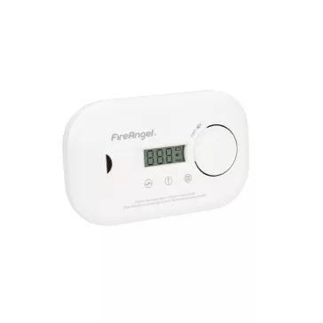   FireAngel FA6812-EU szén-monoxid vészjelző, cserélhető elem, 10 év várható üzemidő, LCD kijelző, fehér