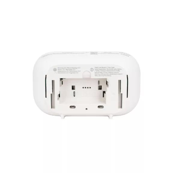 FireAngel FA6812-EU szén-monoxid vészjelző, cserélhető elem, 10 év várható üzemidő, LCD kijelző, fehér