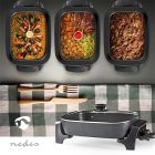 Elektromos Serpenyő | 40 cm | Vastag Fröccsöntött Alumínium Váz, cool touch, mosogatógépben mosható NEDIS FCSP110EBK40 