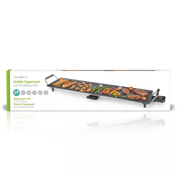 Teppanyaki Asztali Grill | Sütő felület (h X sz): 90 x 23 cm | 5 Hőbeállítások