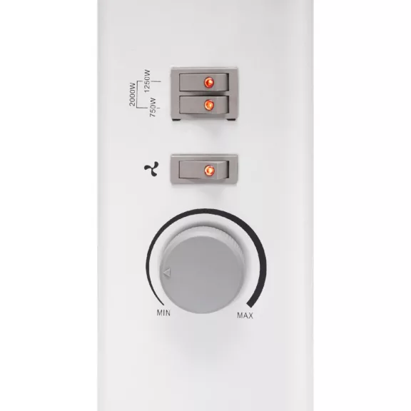 HOME FK343TURBO konvektor fűtőtest, max. 2000 W, 3 fokozat, turbo funkció, termosztát, szabadon álló