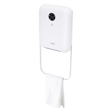   Home FKF26201 fürdőszobai ventilátoros fűtőtest, 2000 W, 2 fokozat, PTC fűtőelem, távirányító, LED kijelző, IP22