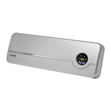   Home FKF 56202 fali ventilátoros fűtőtest, 1000W/2000W, heti program, távirányító, ezüst
