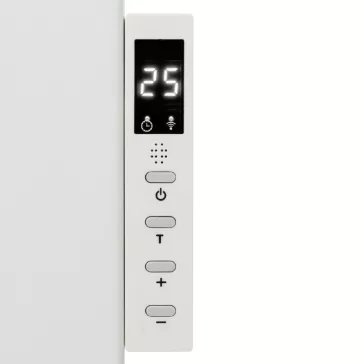   HOME FKIR450 hordozható/fali infrasugárzó fűtőtest, 450 W, Wifi, digitális termosztát, gyerekzár, LED kijelző, távirányító