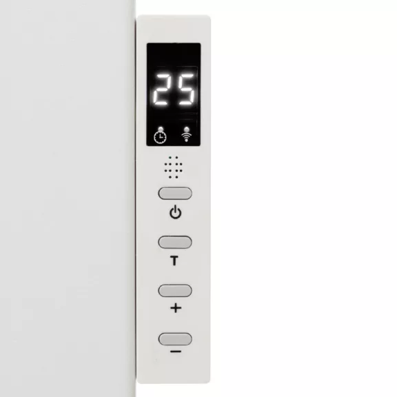 HOME FKIR450 hordozható/fali infrasugárzó fűtőtest, 450 W, Wifi, digitális termosztát, gyerekzár, LED kijelző, távirányító HOME FKIR450 hordozható/fali infrasugárzó fűtőtest, 450 W, Wifi, digitális termosztát, gyerekzár, LED kijelző, távirányító