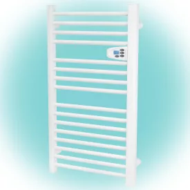   Home FKTW 501 fali elektromos törölközőszárító, 500W, LCD, fehér