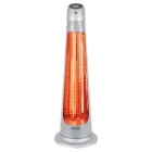 Home FK 252 álló elektromos karbon és halogén kombinált fűtőtest, 1200W/1200W, IPX4 védelem, távirányító, ezüst