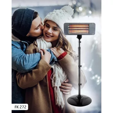  Home FK 272 álló karccsöves kültéri hősugárzó, 650W/1350W, IPX4 védelem