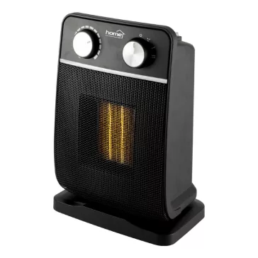   Home FK 29 álló elektromos kerámia fűtőtest, 900W/1800W, oszcillálás,  mechanikus termosztát, fekete