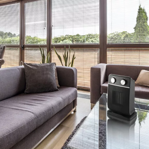 Home FK 29 álló elektromos kerámia fűtőtest, 900W/1800W, oszcillálás, mechanikus termosztát, fekete Home FK 29 álló elektromos kerámia fűtőtest, 900W/1800W, oszcillálás, mechanikus termosztát, fekete