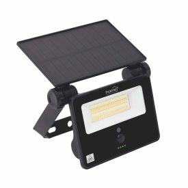   HOME FLP1101SOLAR napelemes LED reflektor, 28 db SMD LED, 1100 lumen, 3 féle színhőmérséklet, mozgásérzékelő, távirányító, IP65