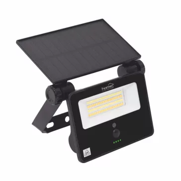   HOME FLP1101SOLAR napelemes LED reflektor, 28 db SMD LED, 1100 lumen, 3 féle színhőmérséklet, mozgásérzékelő, távirányító, IP65