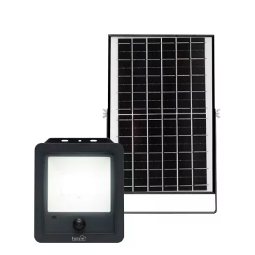   Home FLP1800SOLAR napelemes LED reflektor, 112 db SMD LED, 1800lm, mozgásérzékelő, IP65 védettség, szolárpanel, távirányítható