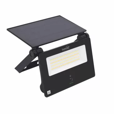   HOME FLP1801SOLAR napelemes LED reflektor, 80 db SMD LED, 1800 lumen, 3 féle színhőmérséklet, mozgásérzékelő, távirányító, IP65