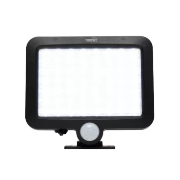   Home FLP250SOLAR napelemes LED reflektor, 250 lm, PIR mozgásérzékelő, 120° 5m, 56 db hidegfehér SMD LED, energiatakarékos, műanyag, IP44