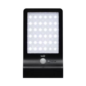   Home FLP300SOLAR napelemes LED reflektor, 300 lm, PIR mozgásérzékelő, 120° 5m, 36 db hidegfehér SMD LED, energiatakarékos, műanyag, IP44