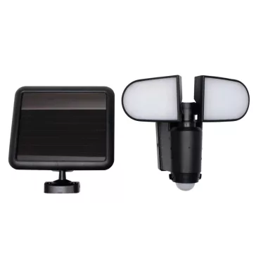   Home FLP 5 SOLAR, szolárpaneles LED reflektor, PIR mozgásérzékelő, 500 lm, forgatható reflektorok, 1500 mAh, ~60 perc üzemidő