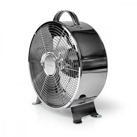 Asztali ventillátor Hálózati Áramellátás | Átmérő: 25 cm | 20 W | 2-sebességes | Króm FNCL10CR20