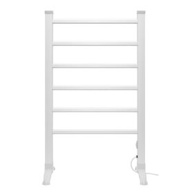   Home FTW22 Fűtött, elektromos ruhaszárító, 90 W, alumínium, szabadon álló kivitel, 50 °C állandó hőmérséklet, vízálló kapcsoló, IPX2