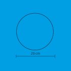 Home GLE 20/WW, EVA gömb dekoráció, rugalmas alapanyag, 2 db LED, 20 cm átmérő