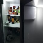 HOME GLS7 nyitásérzékelős bútorlámpa, 7db hidegfehér SMD LED, automatikus kapcsolás, közelítés érzékelő, elemes tápellátás