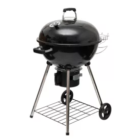   Home GR03 fedeles gömbgrill, faszén, faszénbrikett, zománcozott acél tűztér és fedél, krómozott acél rostély, galvanizált acél széntartó, 76 cm rostélymagasság a talajtól