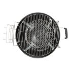 Home GR03 fedeles gömbgrill, faszén, faszénbrikett, zománcozott acél tűztér és fedél, krómozott acél rostély, galvanizált acél széntartó, 76 cm rostélymagasság a talajtól