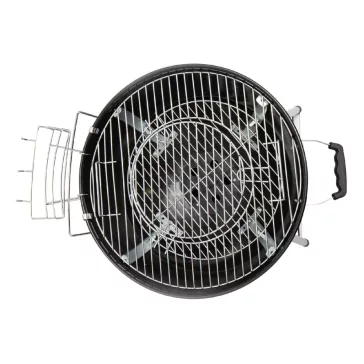   Home GR03 fedeles gömbgrill, faszén, faszénbrikett, zománcozott acél tűztér és fedél, krómozott acél rostély, galvanizált acél széntartó, 76 cm rostélymagasság a talajtól