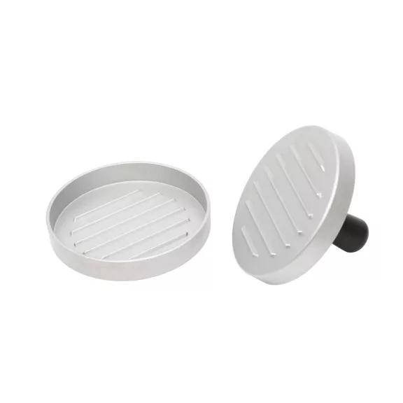 Home GRT06 hamburger prés, bordázott alumínium, átmérő 115 mm Home GRT06 hamburger prés, bordázott alumínium, átmérő 115 mm