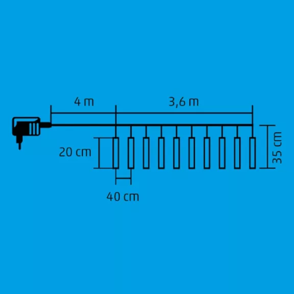 Home G 10201 LED-es jégcsap fényfüzér, 3,33x0,21 m / 200 db hidegfehér LED, 10 db jégcsap, átlátszó vezeték, fényjáték, hálózati adapter, kül- és beltéri kivitel Home G 10201 LED-es jégcsap fényfüzér, 3,33x0,21 m / 200 db hidegfehér LED, 10 db jégcsap, átlátszó vezeték, fényjáték, hálózati adapter, kül- és beltéri kivitel