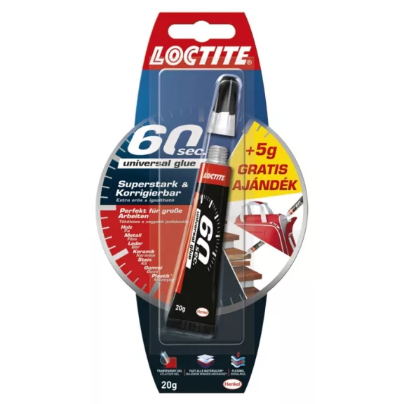 Loctite 60 mp univerzális ragasztó - 15 + 5 g Loctite 60 mp univerzális ragasztó - 15 + 5 g