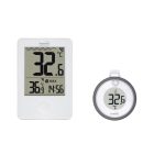 Home HCP60 vezeték nélküli úszó hőmérő, külső-belső hőmérséklet, min/max hőmérsékletek rögzítése, pontos idő, elemes működtetés