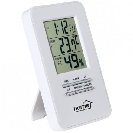 Home HC 13 hő- és páratartalom-mérő ébresztőórával, beltéri hőmérséklet kijelzése, ébresztés szundifunkcióval