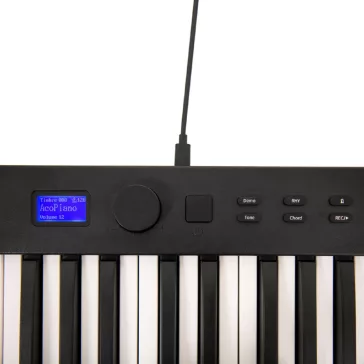   Home HFP1 összecsukható zongora, 88 billentyű, 128 választható hangszín és ritmus, 20 demó dal, beépített sztereó hangszóró, LCD kijelző, Bluetooth kompatibilis