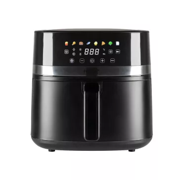   Home HGAF8 digitális air fryer, forrólevegős fritőz, 8 liter kapacitás, 2000 W, hőmérsékleti tartomány 80 – 200 °C