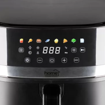   Home HGAF8 digitális air fryer, forrólevegős fritőz, 8 liter kapacitás, 2000 W, hőmérsékleti tartomány 80 – 200 °C