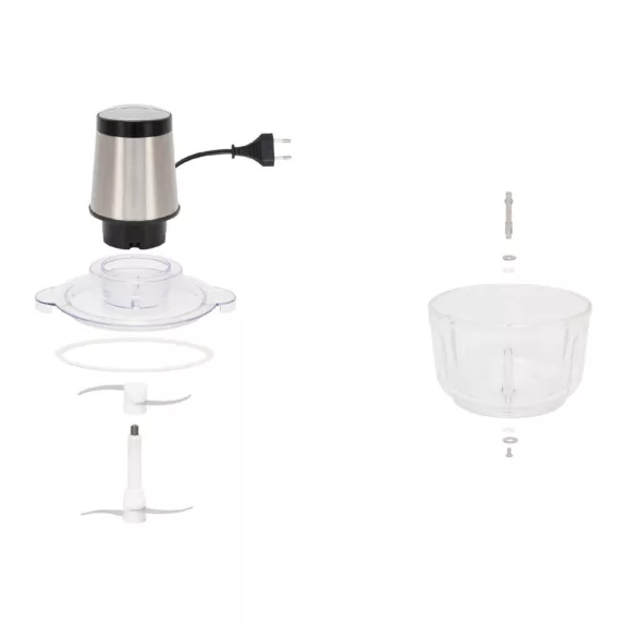 Home HGAP15 aprító, 400 W, 1,8 L üvegtál, 2 gomb, 2 sebességfokozat, STOP funkció, túlmelegedés elleni védelem, 2 kg Home HGAP15 aprító, 400 W, 1,8 L üvegtál, 2 gomb, 2 sebességfokozat, STOP funkció, túlmelegedés elleni védelem, 2 kg