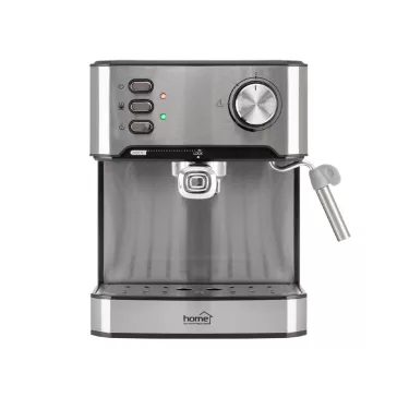   HOME HGPR15 presszókávé főző, 15bar, inox, tejhabosítás, elektronikus vezérlés, automatikus kikapcsolás